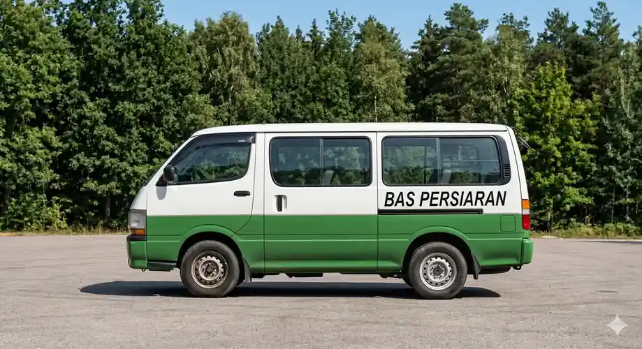Airport transfer van service between Tawau and Semporna Orange Wave Resort
